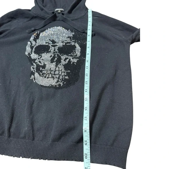 Minnie Rose Embellished Skull Hooded Sweater size XS - Picture 10 of 10